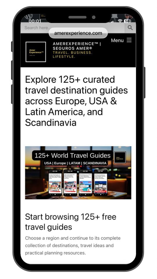 125+ AmerExperience world travel guides for the USA, Europe, Latin America and Scandinavia