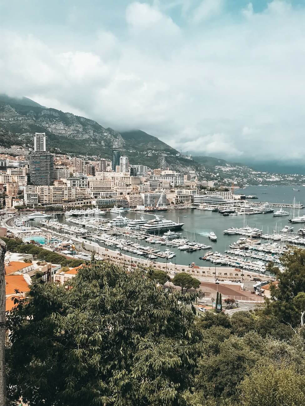 aerial photo of seaport
