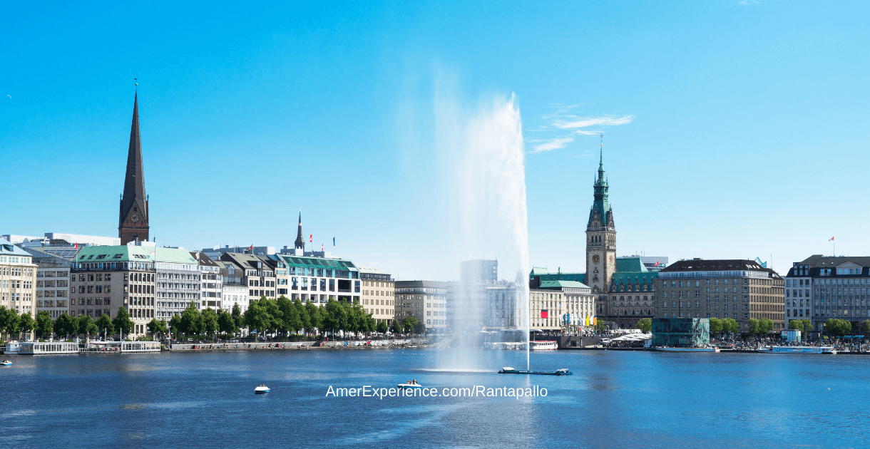 Hampurin keskusta Binnen Alster Rastihuone Mönckebergstrasse