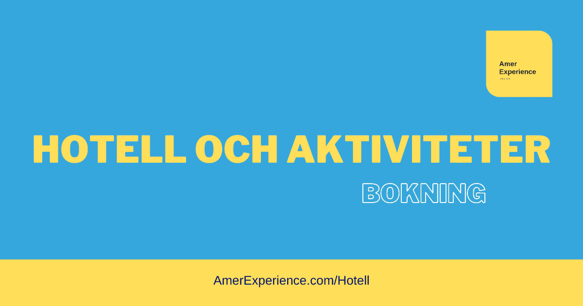 Bokning av hotell och aktiviteter