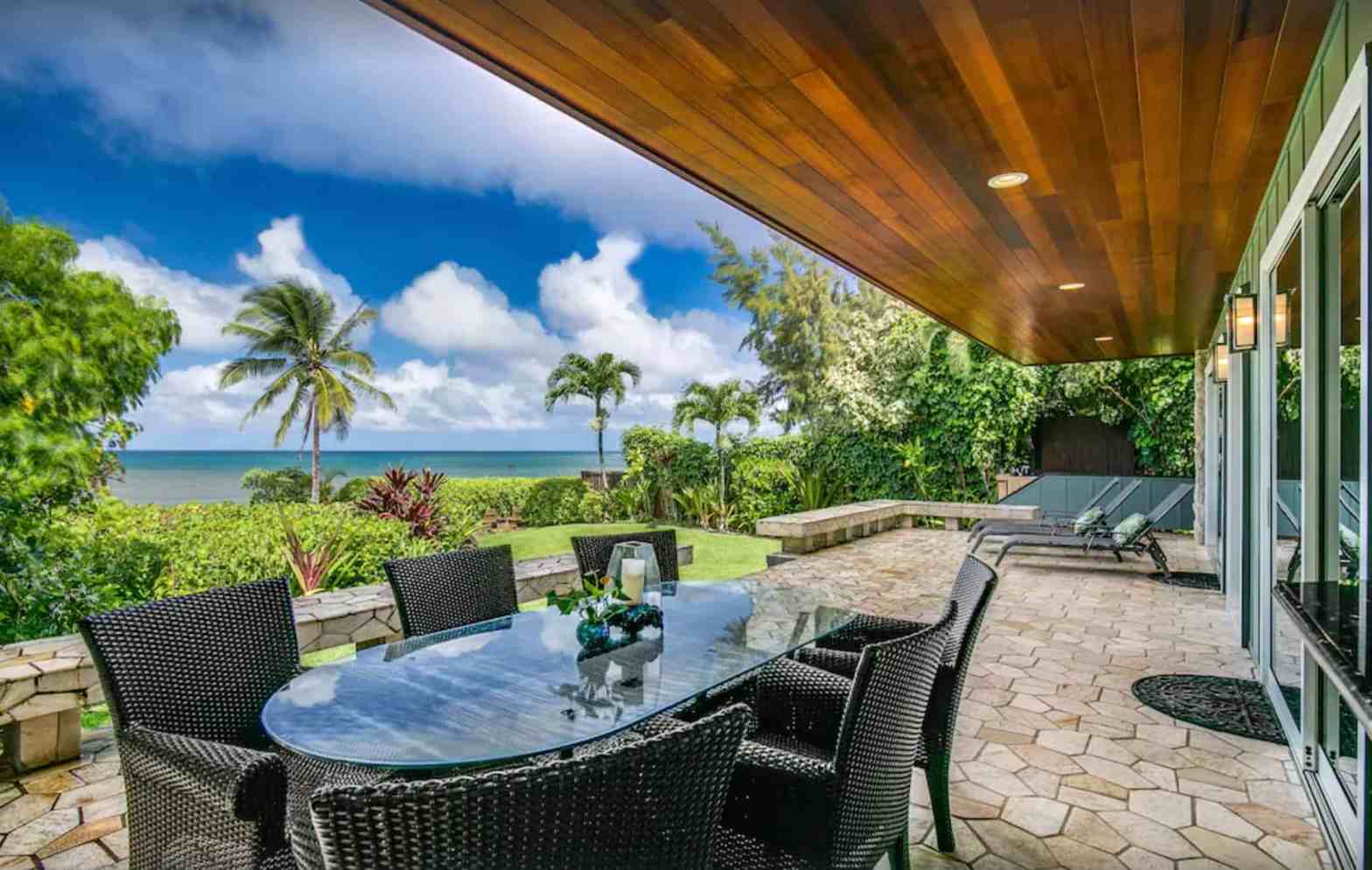 View of beach from Hale Pono rental home.jpg