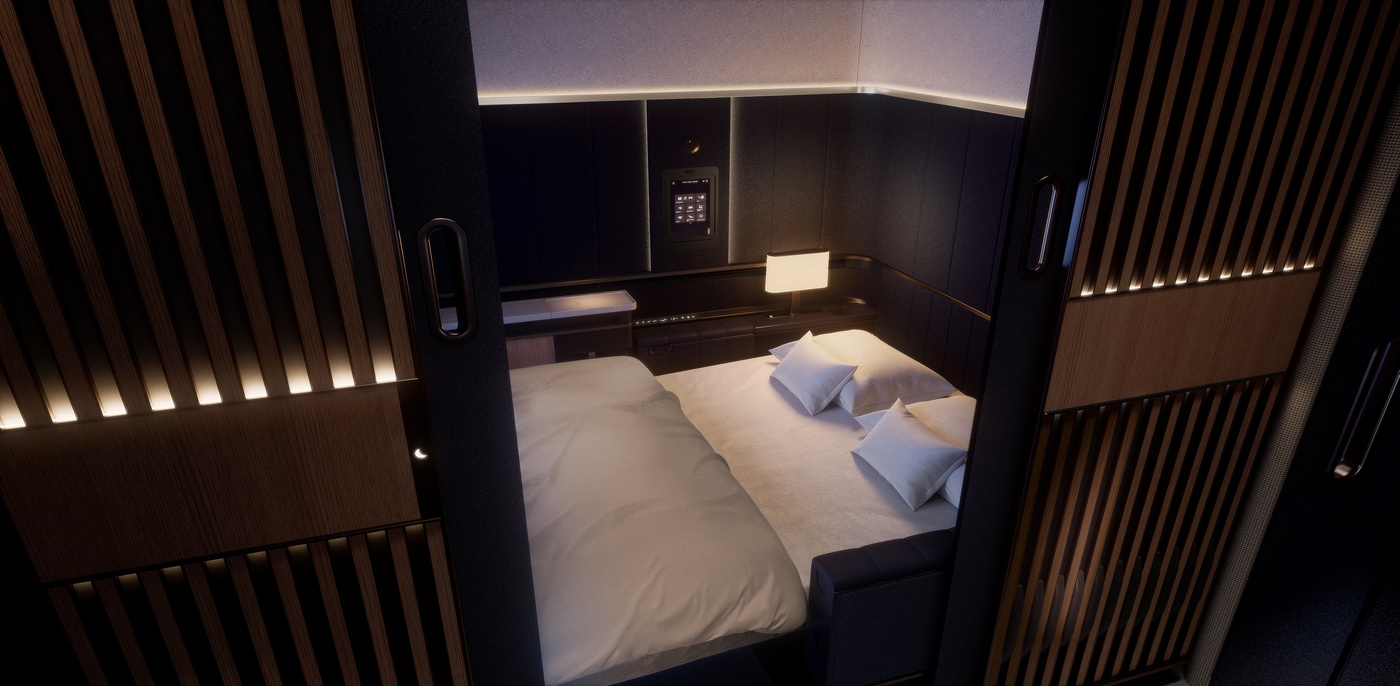 Lufthansa Allegris First Class Suite Plus Doppelbett 2.jpg - Travel and Golf Influencer - AmerExperience Content Curator