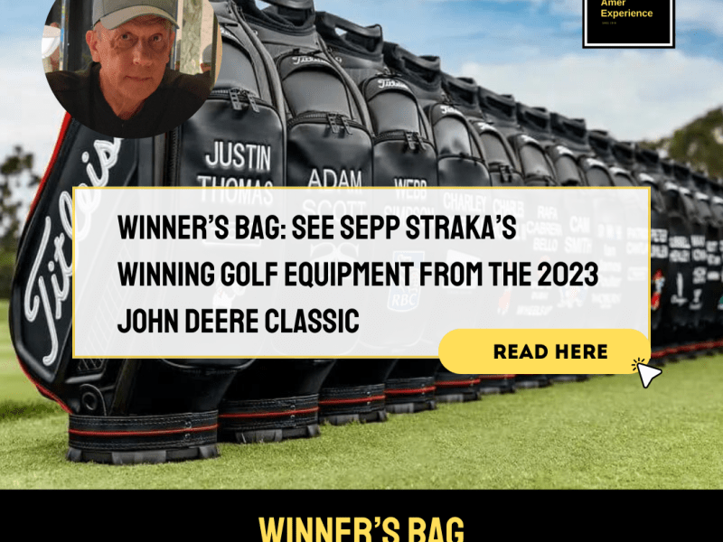 Golf Sport News: See Sepp Straka’s winning golf equipment from the 2023 John Deere Classic