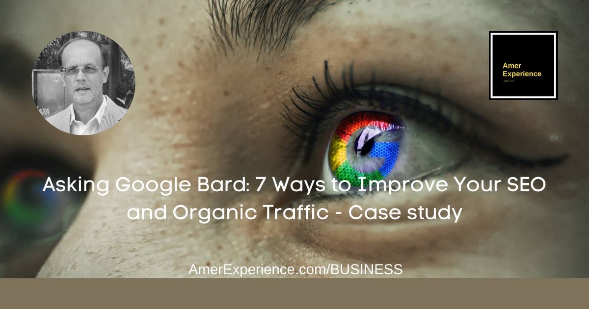 Asking Google Bard: 7 Ways to Improve Your SEO and Organic Traffic – Case study