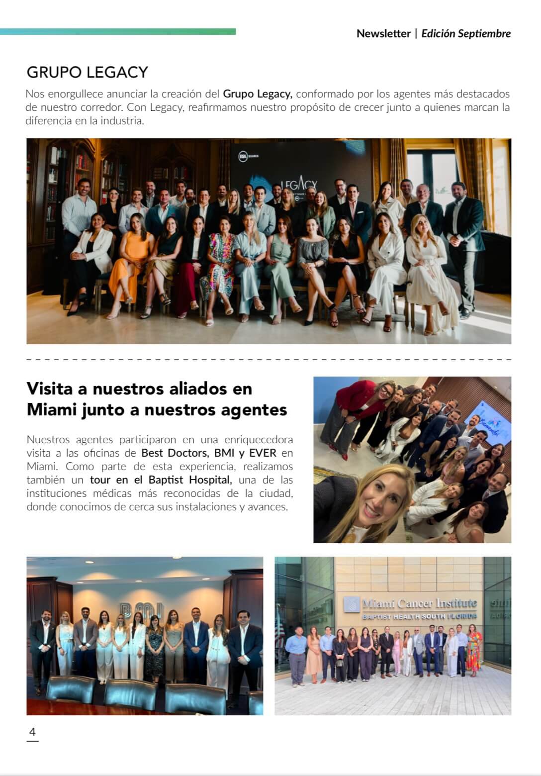 Estamos orgullosos de ser parte del Grupo Legacy, junto a destacados colegas y aliados internacionales, reafirmando nuestro compromiso de brindar soluciones de primer nivel a nuestros clientes.