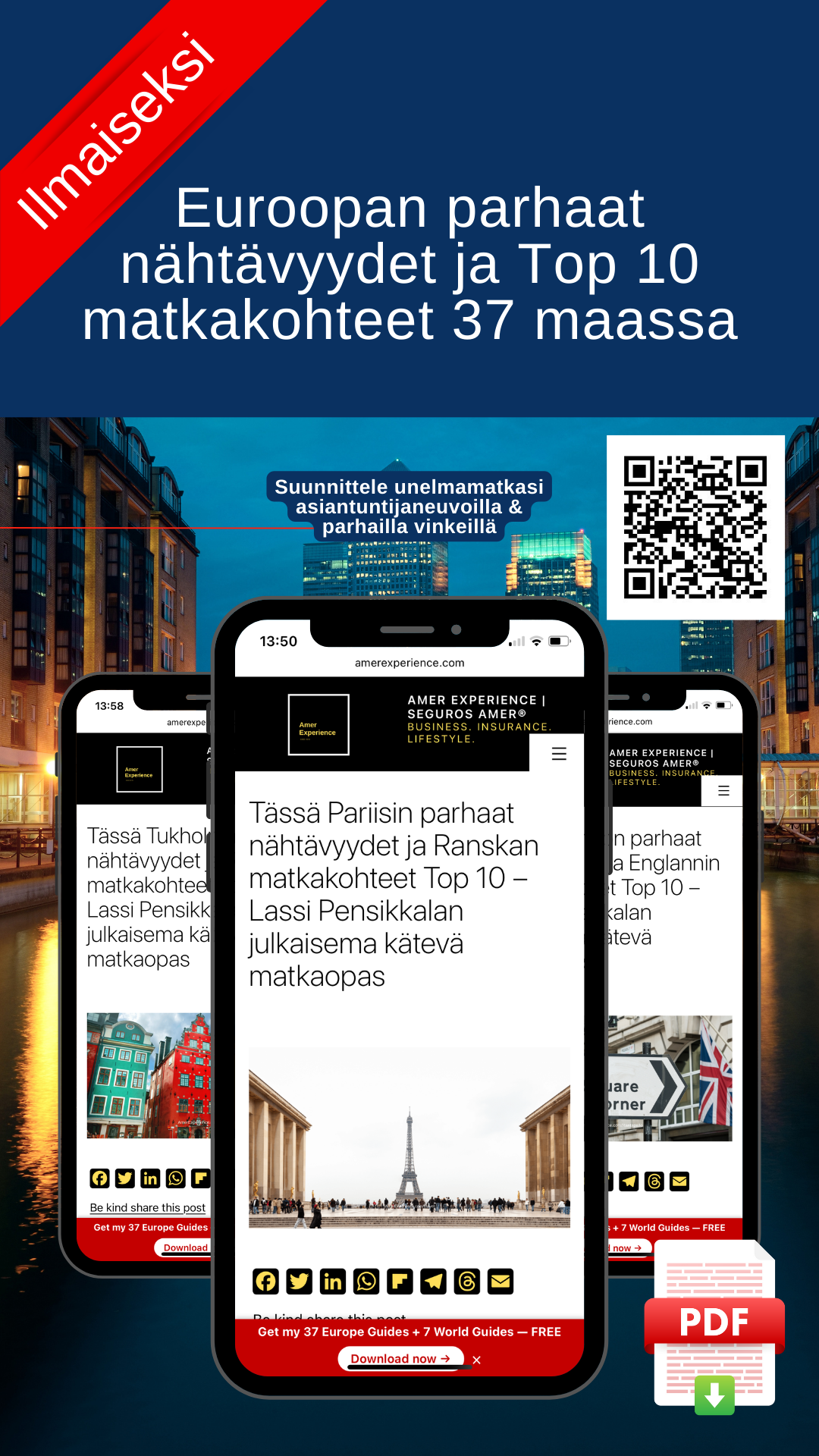 Euroopan parhaat nähtävyydet ja Top 10 matkakohteet 37 maassa