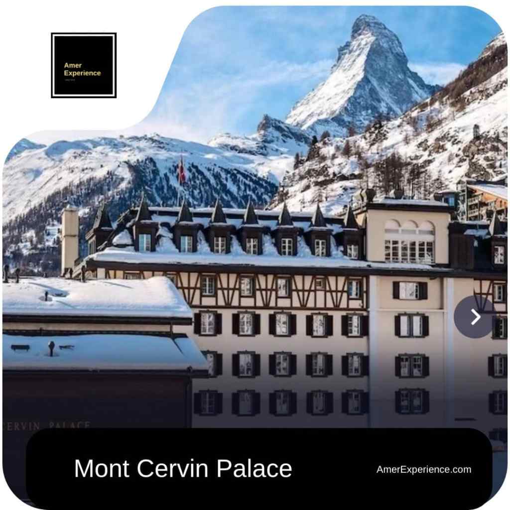 Mont Cervin Palace 5-Sterne-Hotel in Zermatt mit direktem Blick auf das Matterhorn