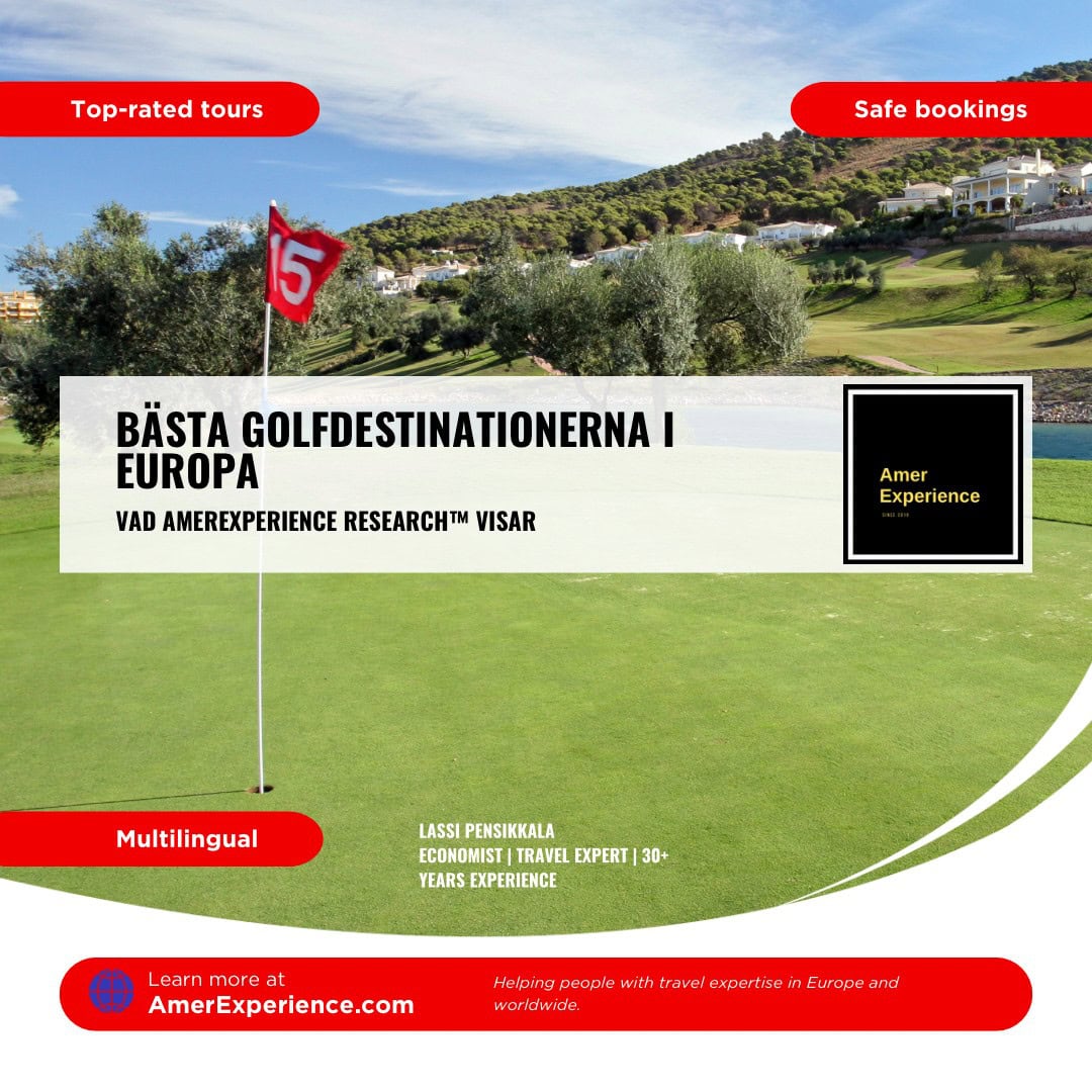 Basta golfdestinationerna i Europa