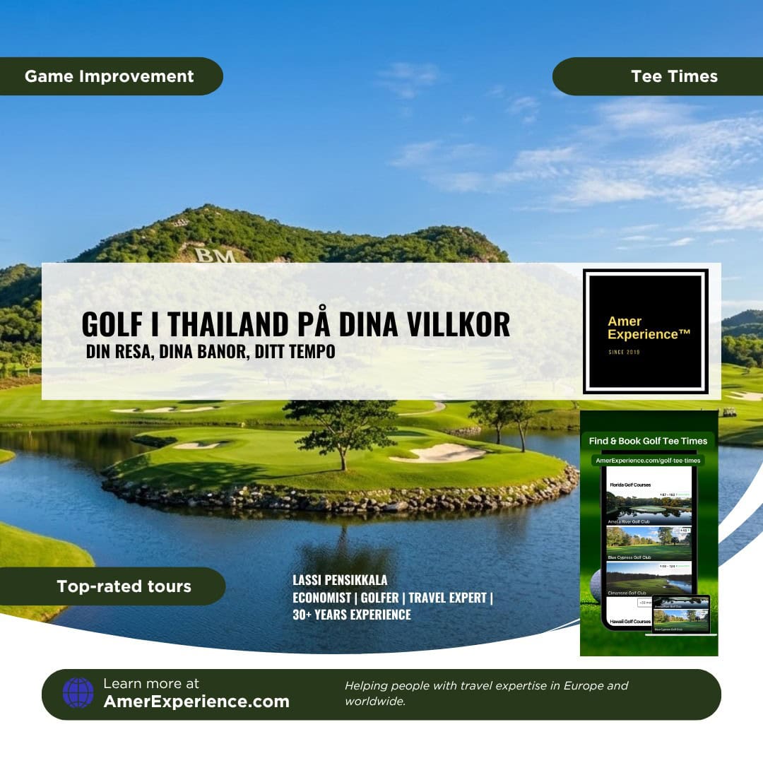 Golf i Thailand pa dina villkor