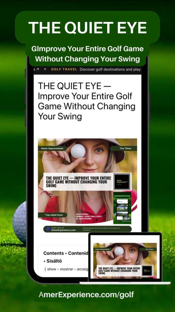 Cellular image THE QUIET EYE — Improve Your Entire Golf Game Without Changing Your Swing
