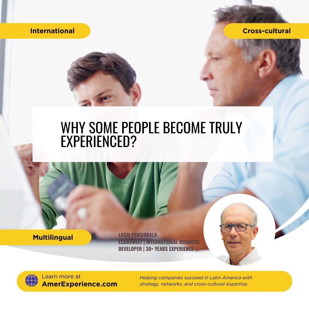 Why some people become truly experienced…
