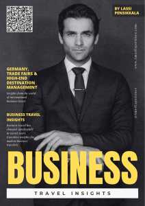 Business man in Germany attending trade fair