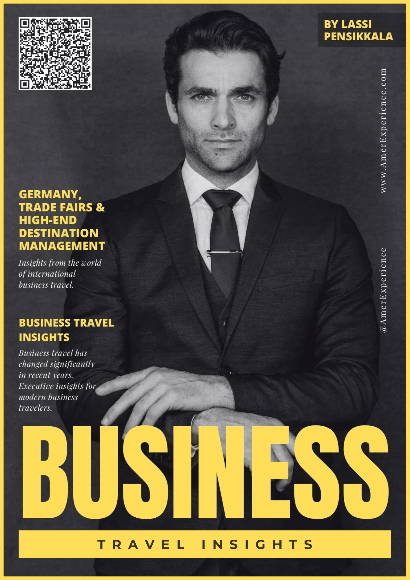Business man in Germany attending trade fair
