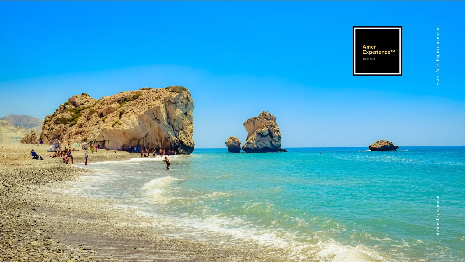 Petra tou Romiou, the Rock of Aphrodite, on the coast between Paphos and Limassol