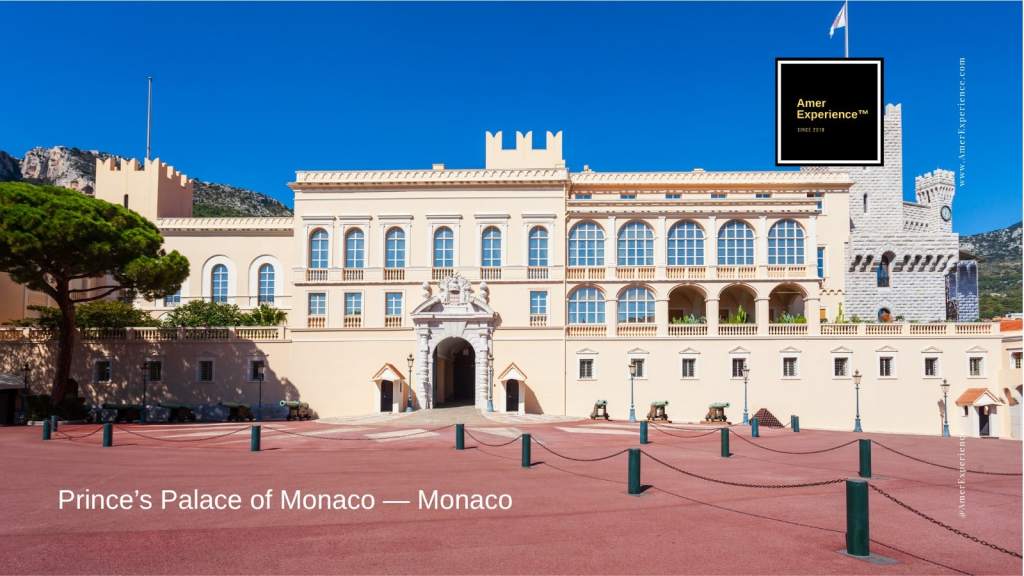 Palacio Princier de Mónaco frente al Mediterráneo
