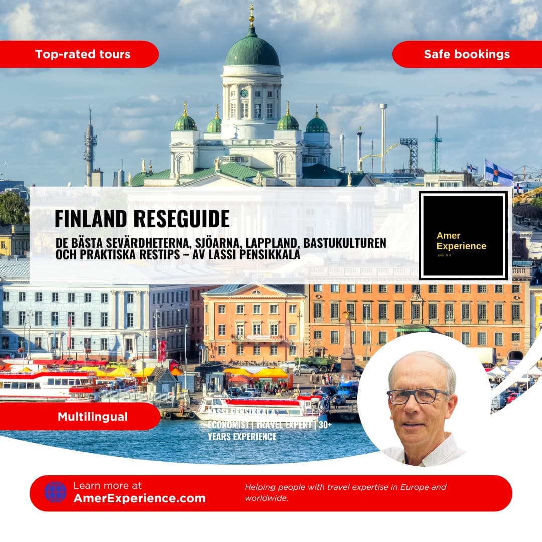 Finland reseguide av Lassi Pensikkala med Helsingfors, Lappland, sjöar, bastukultur och de bästa sevärdheterna i Finland