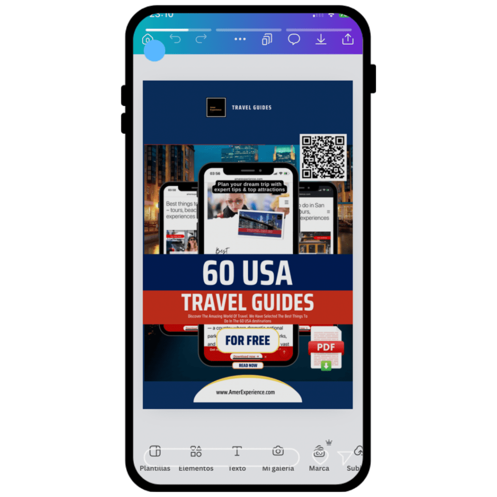 The "60 USA Travel Guides" Blue/Red Cover