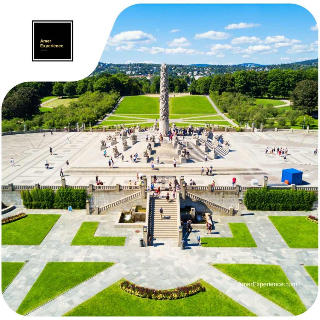 Vigeland Sculpture Park and the Monolith in Frogner Park, Oslo