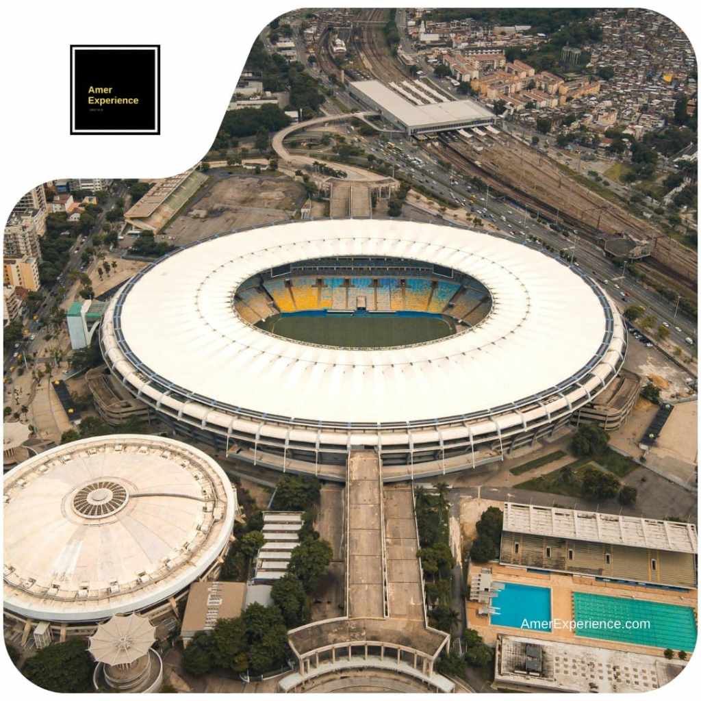 Aerial view of Maracanã Stadium in Rio de Janeiro