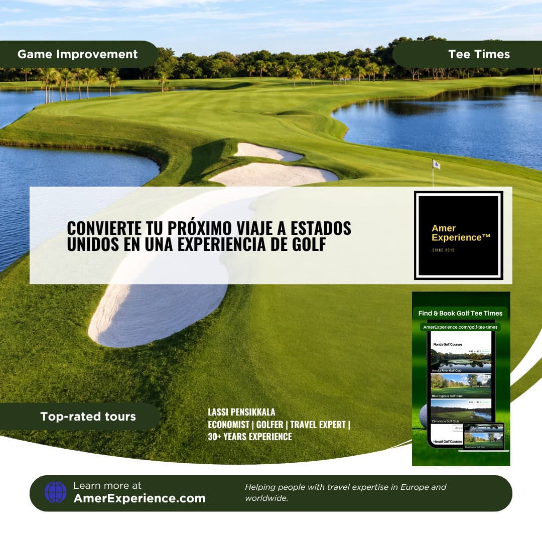 tu proximo viaje a Estados Unidos en una experiencia de golf