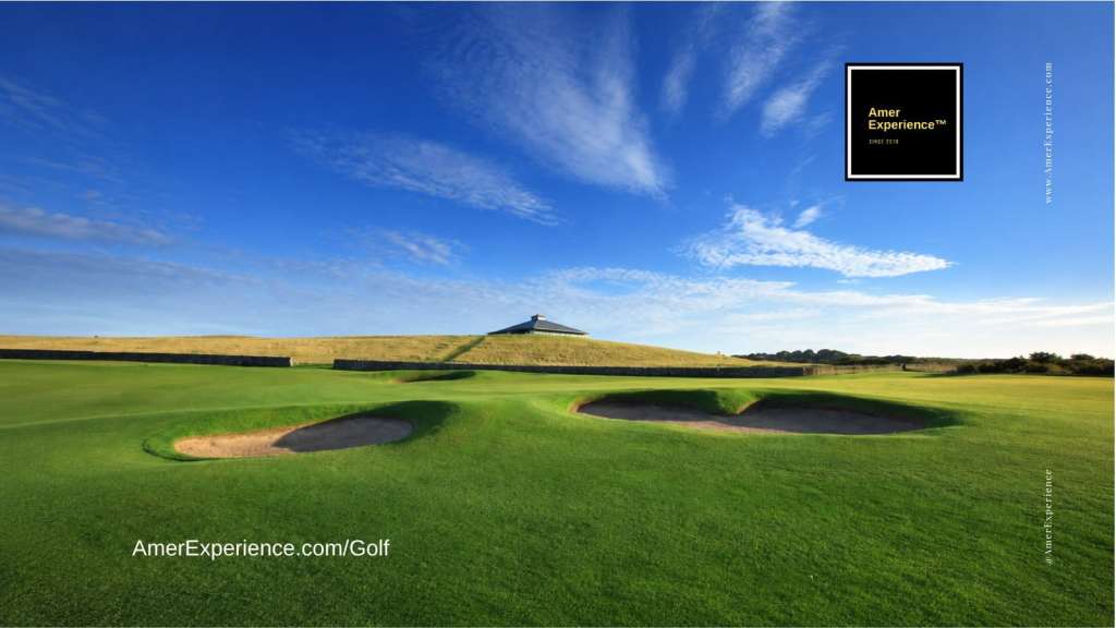Fairmont St Andrews Kittocks Course with deep bunkers and rolling fairways in Scotland